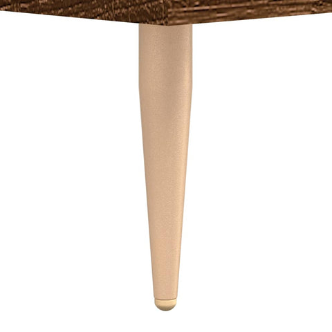 vidaXL Coffee Table Brown Oak 50x50x40 cm Engineered Wood