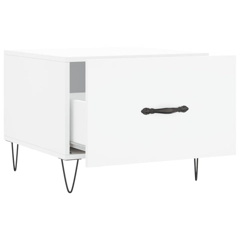 vidaXL Coffee Table White 50x50x40 cm Engineered Wood