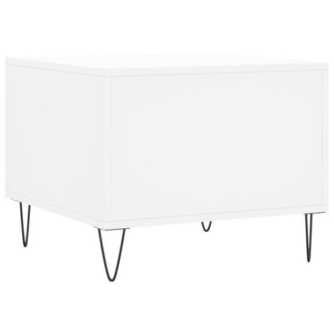 vidaXL Coffee Table White 50x50x40 cm Engineered Wood