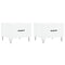 vidaXL Coffee Tables 2 pcs White 50x50x40 cm Engineered Wood