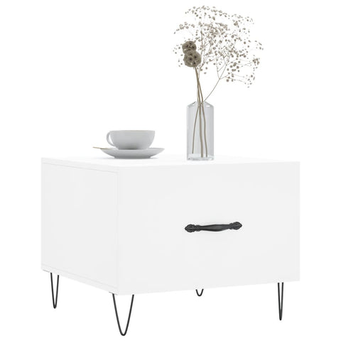 vidaXL Coffee Tables 2 pcs White 50x50x40 cm Engineered Wood