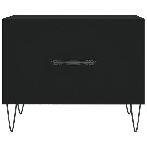 vidaXL Coffee Table Black 50x50x40 cm Engineered Wood