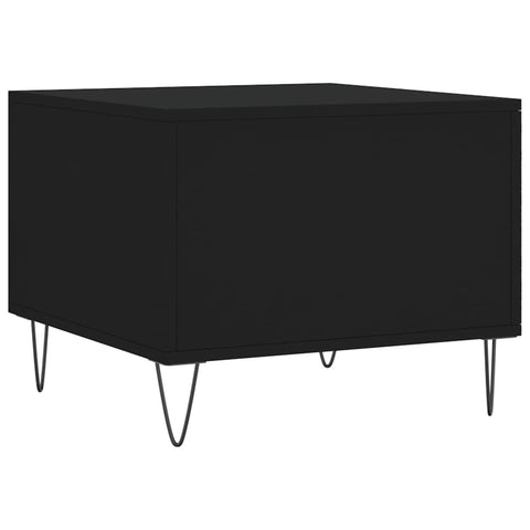 vidaXL Coffee Table Black 50x50x40 cm Engineered Wood