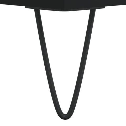 vidaXL Coffee Table Black 50x50x40 cm Engineered Wood