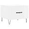 vidaXL Coffee Table High Gloss White 50x50x40 cm Engineered Wood