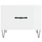 vidaXL Coffee Table High Gloss White 50x50x40 cm Engineered Wood