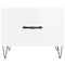vidaXL Coffee Tables 2pcs High Gloss White 50x50x40 cm Engineered Wood