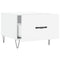 vidaXL Coffee Tables 2pcs High Gloss White 50x50x40 cm Engineered Wood