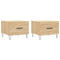 vidaXL Coffee Tables 2 pcs Sonoma Oak 50x50x40 cm Engineered Wood