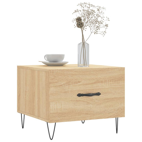 vidaXL Coffee Tables 2 pcs Sonoma Oak 50x50x40 cm Engineered Wood