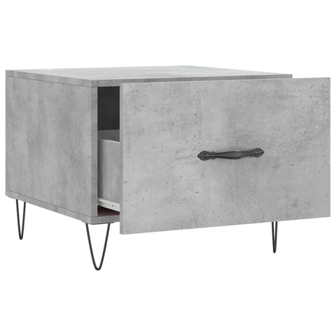 vidaXL Coffee Table Concrete Grey 50x50x40 cm Engineered Wood