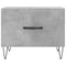 vidaXL Coffee Tables 2 pcs Concrete Grey 50x50x40 cm Engineered Wood