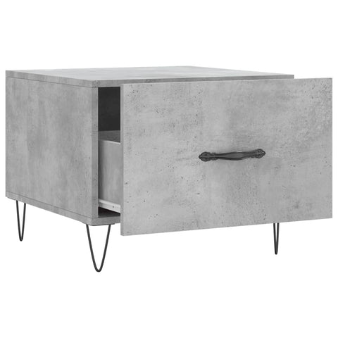 vidaXL Coffee Tables 2 pcs Concrete Grey 50x50x40 cm Engineered Wood