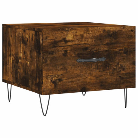 vidaXL Coffee Tables 2 pcs Smoked Oak 50x50x40 cm Engineered Wood