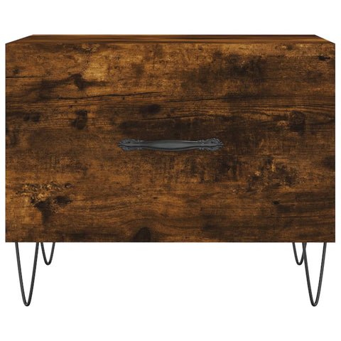 vidaXL Coffee Tables 2 pcs Smoked Oak 50x50x40 cm Engineered Wood