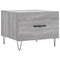 vidaXL Coffee Table Grey Sonoma 50x50x40 cm Engineered Wood