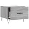 vidaXL Coffee Table Grey Sonoma 50x50x40 cm Engineered Wood