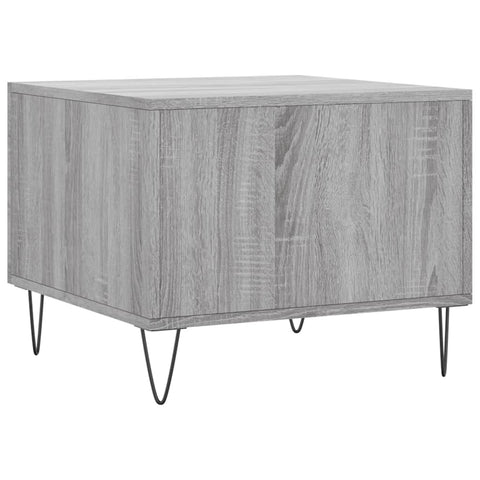 vidaXL Coffee Table Grey Sonoma 50x50x40 cm Engineered Wood
