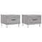 vidaXL Coffee Tables 2 pcs Grey Sonoma 50x50x40 cm Engineered Wood