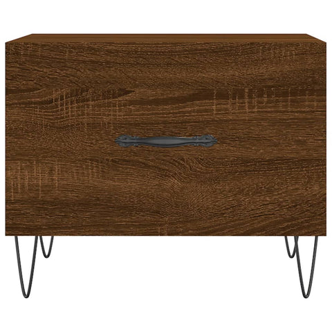 vidaXL Coffee Table Brown Oak 50x50x40 cm Engineered Wood