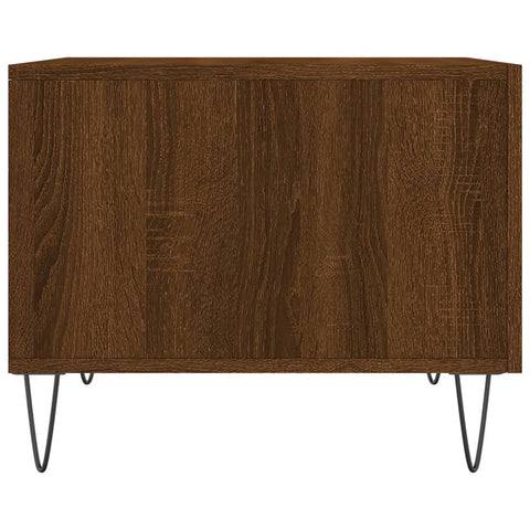 vidaXL Coffee Table Brown Oak 50x50x40 cm Engineered Wood