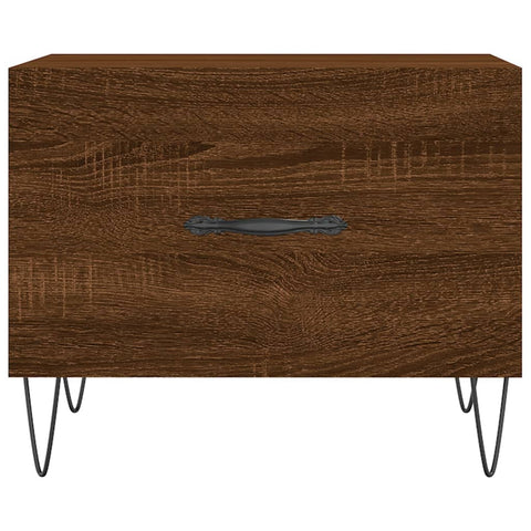 vidaXL Coffee Tables 2 pcs Brown Oak 50x50x40 cm Engineered Wood