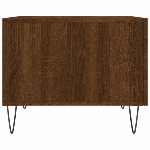 vidaXL Coffee Tables 2 pcs Brown Oak 50x50x40 cm Engineered Wood