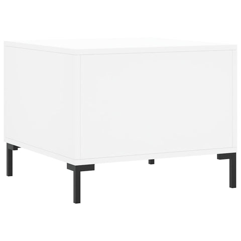 vidaXL Coffee Table White 50x50x40 cm Engineered Wood