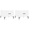 vidaXL Coffee Tables 2 pcs White 50x50x40 cm Engineered Wood