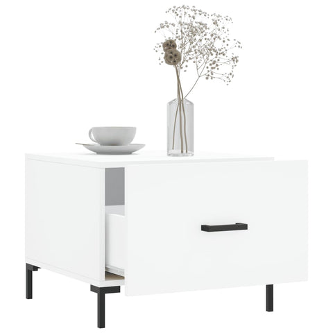 vidaXL Coffee Tables 2 pcs White 50x50x40 cm Engineered Wood