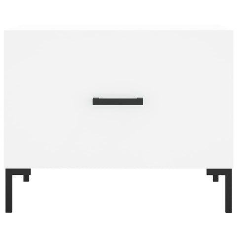 vidaXL Coffee Tables 2 pcs White 50x50x40 cm Engineered Wood