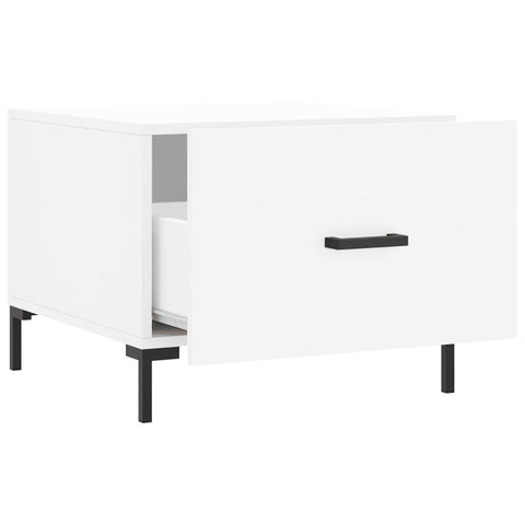 vidaXL Coffee Tables 2 pcs White 50x50x40 cm Engineered Wood