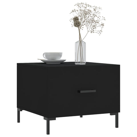 vidaXL Coffee Tables 2 pcs Black 50x50x40 cm Engineered Wood
