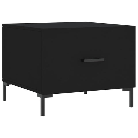 vidaXL Coffee Tables 2 pcs Black 50x50x40 cm Engineered Wood