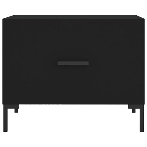 vidaXL Coffee Tables 2 pcs Black 50x50x40 cm Engineered Wood