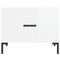 vidaXL Coffee Tables 2pcs High Gloss White 50x50x40 cm Engineered Wood