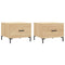vidaXL Coffee Tables 2 pcs Sonoma Oak 50x50x40 cm Engineered Wood