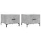 vidaXL Coffee Tables 2 pcs Concrete Grey 50x50x40 cm Engineered Wood