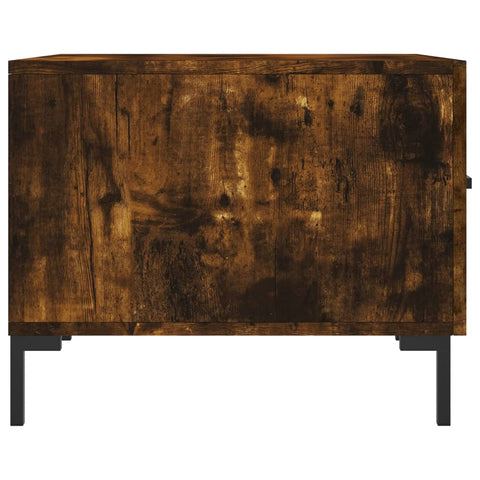 vidaXL Coffee Table Smoked Oak 50x50x40 cm Engineered Wood