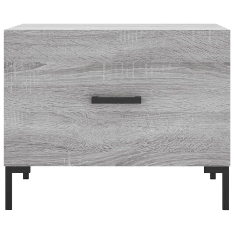 vidaXL Coffee Table Grey Sonoma 50x50x40 cm Engineered Wood