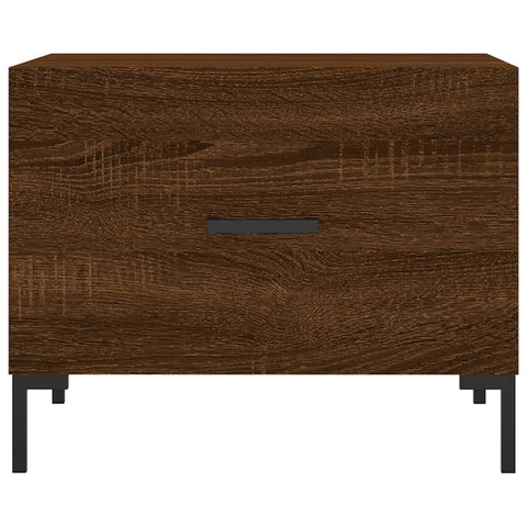 vidaXL Coffee Table Brown Oak 50x50x40 cm Engineered Wood