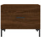 vidaXL Coffee Table Brown Oak 50x50x40 cm Engineered Wood