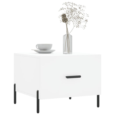 vidaXL Coffee Table White 50x50x40 cm Engineered Wood