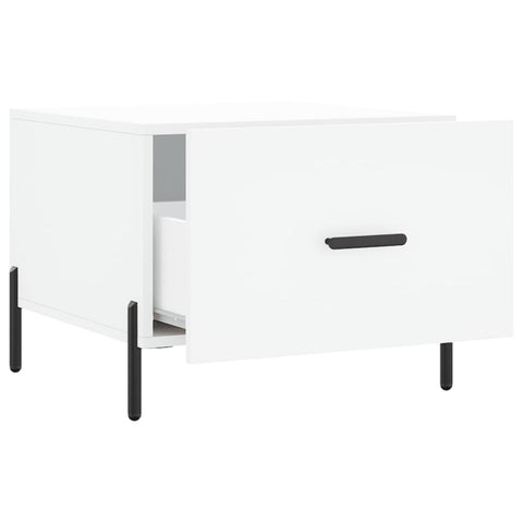 vidaXL Coffee Table White 50x50x40 cm Engineered Wood