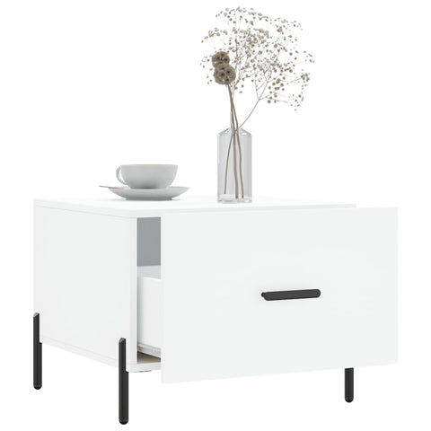 vidaXL Coffee Tables 2 pcs White 50x50x40 cm Engineered Wood