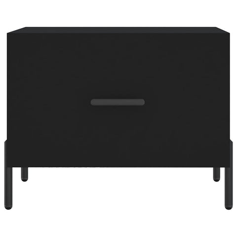 vidaXL Coffee Table Black 50x50x40 cm Engineered Wood