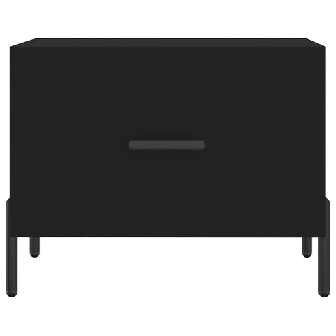 vidaXL Coffee Tables 2 pcs Black 50x50x40 cm Engineered Wood