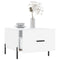 vidaXL Coffee Tables 2pcs High Gloss White 50x50x40 cm Engineered Wood