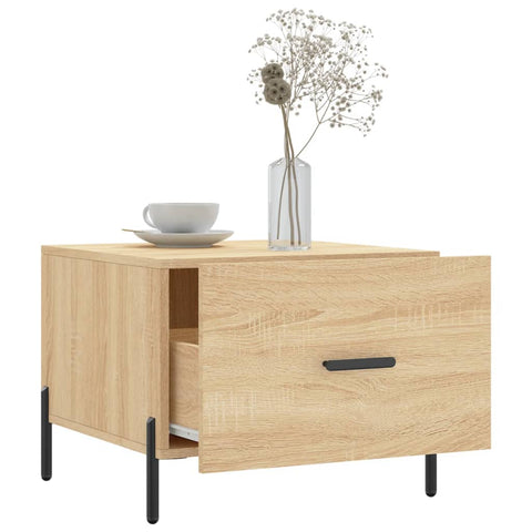 vidaXL Coffee Tables 2 pcs Sonoma Oak 50x50x40 cm Engineered Wood
