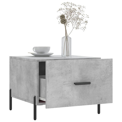 vidaXL Coffee Tables 2 pcs Concrete Grey 50x50x40 cm Engineered Wood